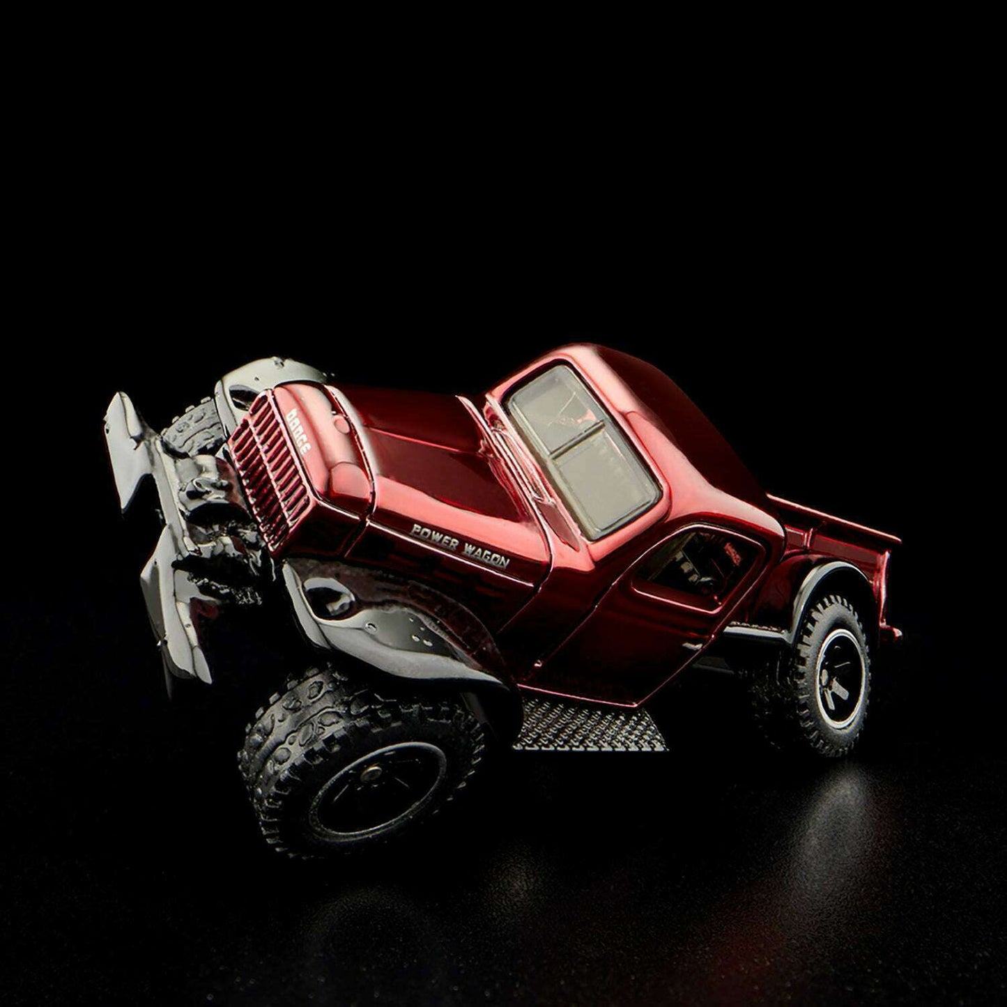 Hot Wheels 2022 - HWC / RLC Exclusive - 1952 Dodge Power Wagon - Spectraflame Oxblood - Metal/Metal & Real Riders - Limited to 25,000 - Acrylic Display Box