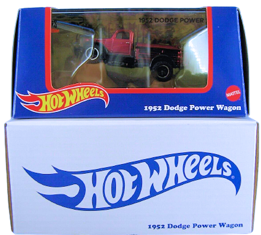 Hot Wheels 2022 - HWC / RLC Exclusive - 1952 Dodge Power Wagon - Spectraflame Oxblood - Metal/Metal & Real Riders - Limited to 25,000 - Acrylic Display Box