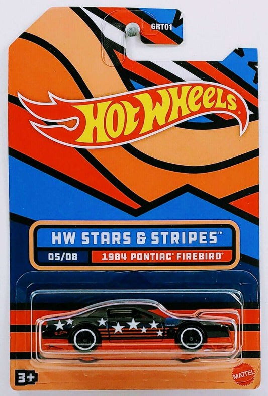 Hot Wheels 2022 - HW Stars & Stripes # 05/08 - 1984 Pontiac Firebird - Black - Walmart Exclusive
