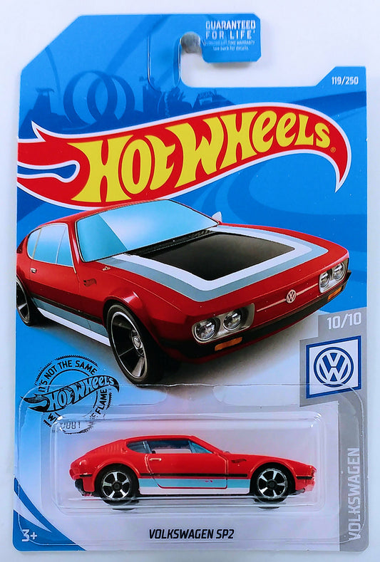 Hot Wheels 2019 - Collector # 119/250 - Volkswagen 10/10 - Volkswagen SP2 - Red - USA