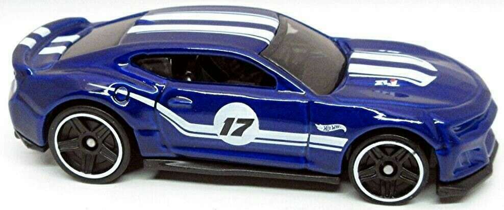 Hot Wheels 2021 - Collector # 154/250 - Then And Now 5/10 - 2017 Camaro ZL1 - Blue - USA Card