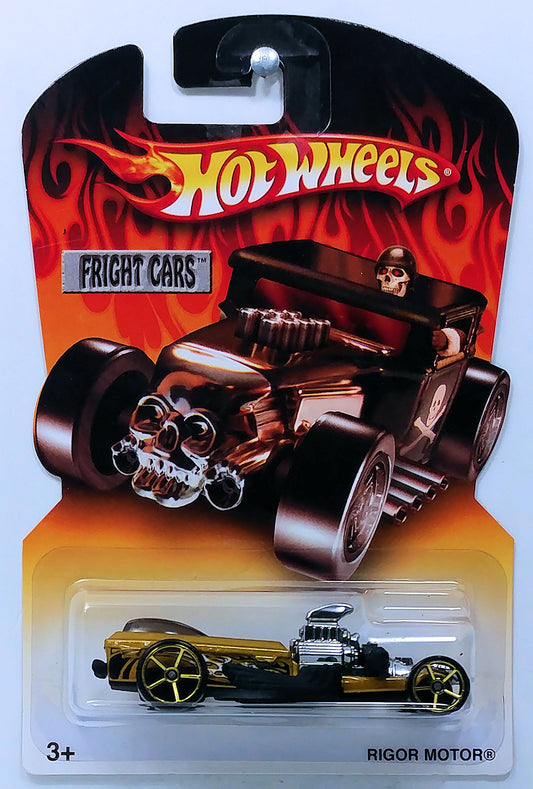 Hot Wheels 2006 - Halloween Fright Cars - Rigor Motor - Gold - Kroger Exclusive