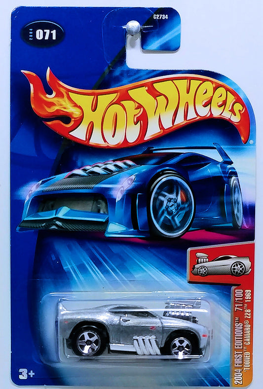 Hot Wheels 2004 - Collector # 071/212 - First Editions 71/100 - 'Tooned '69 Camaro Z28 - ZAMAC - TRU Exclusive