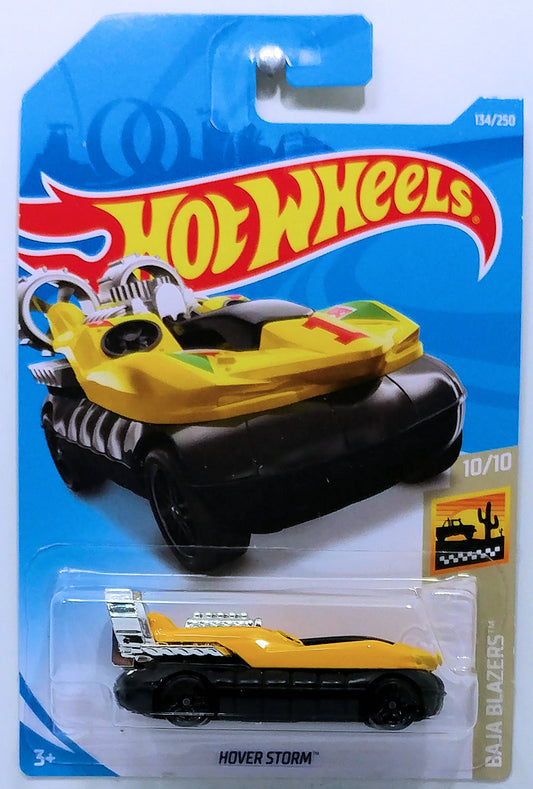 Hot Wheels 2019 - Collector # 134/250 - Baja Blazers 10/10 - Hover Storm - Yellow - IC