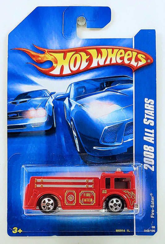 Hot Wheels 2008 - Collector # 048/196 - All Stars - Fire-Eater (Fire Engine, Pumper) - Red