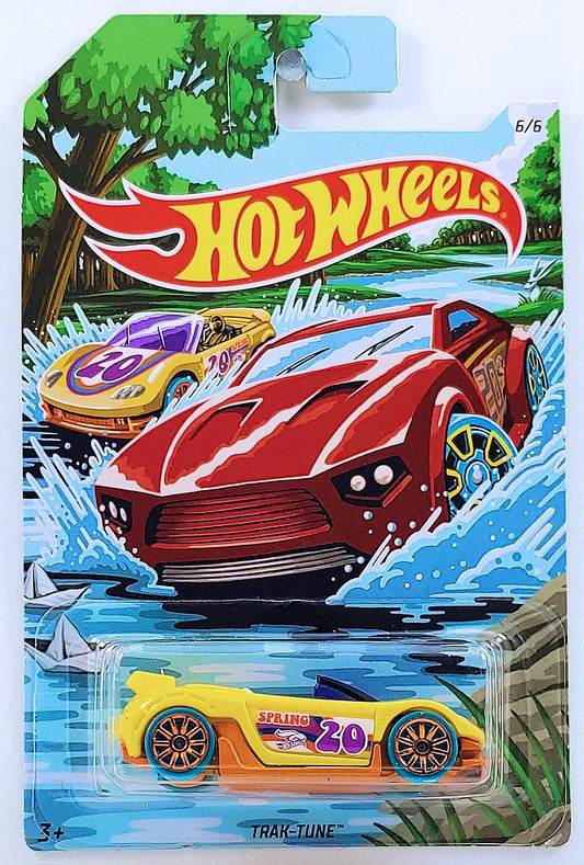 Hot Wheels 2020 - Spring / Easter Series 6/6 - Trak-Tune - Yellow - Kroger Exclusive