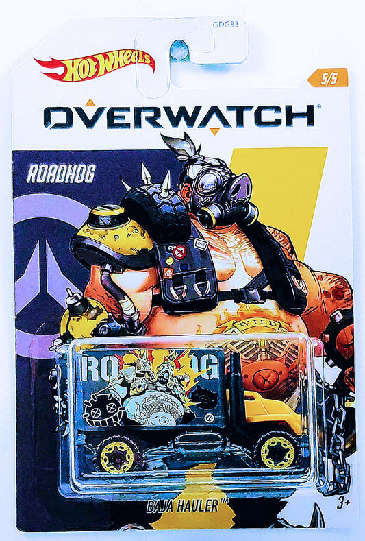 Hot Wheels 2020 - Overwatch 5/5 - Baja Hauler - Yellow & Gray / Roadhog - Walmart Exclusive