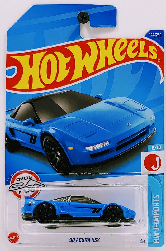 Hot Wheels 2022 - Collector # 144/250 - HW J-Imports 6/10 - '90 Acura NSX - Blue - IC