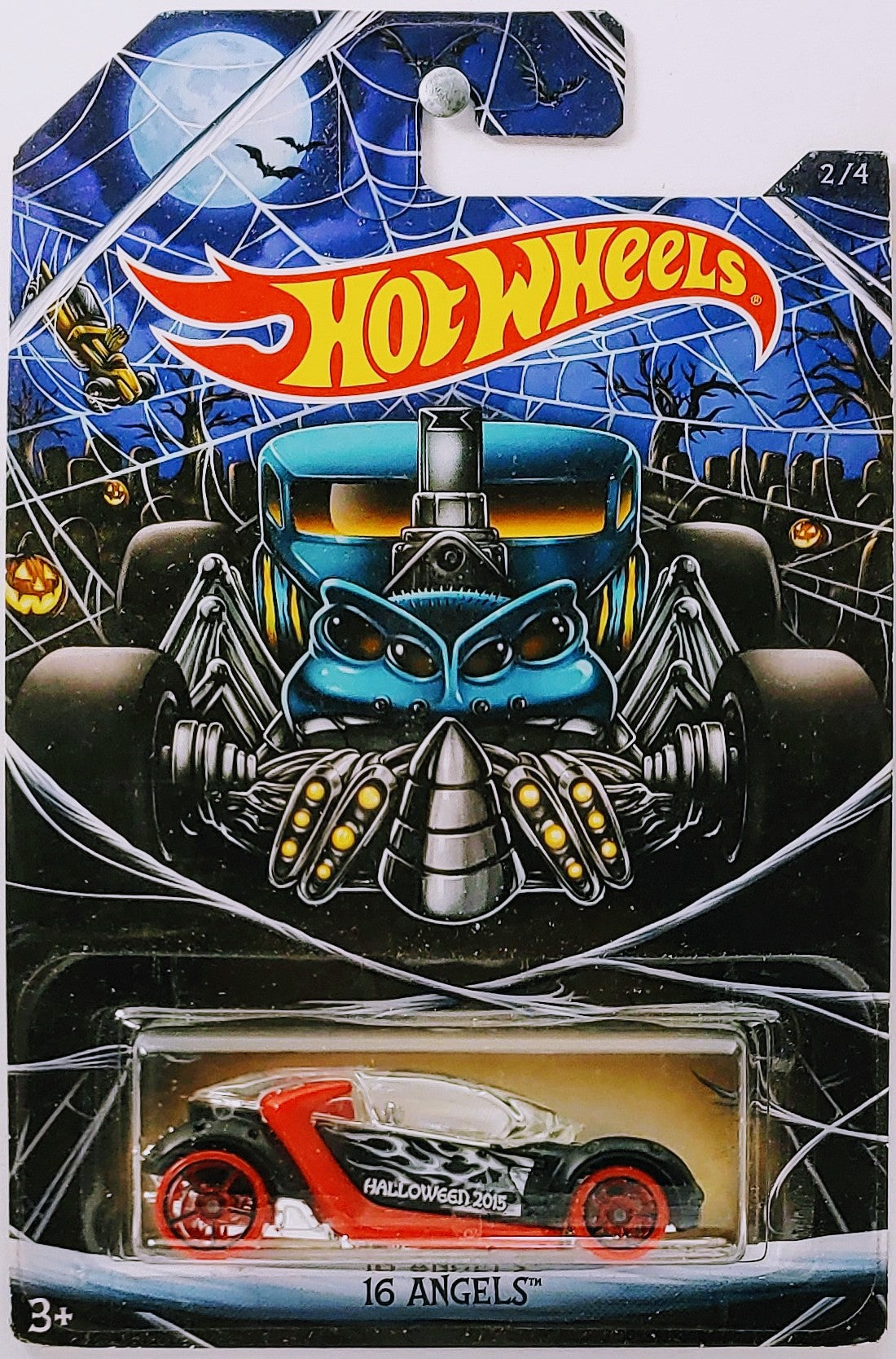 Hot Wheels 2015 - Happy Halloween 1/4 - HI I.Q. - Black & Red - Kroger Exclusive - Package ERROR