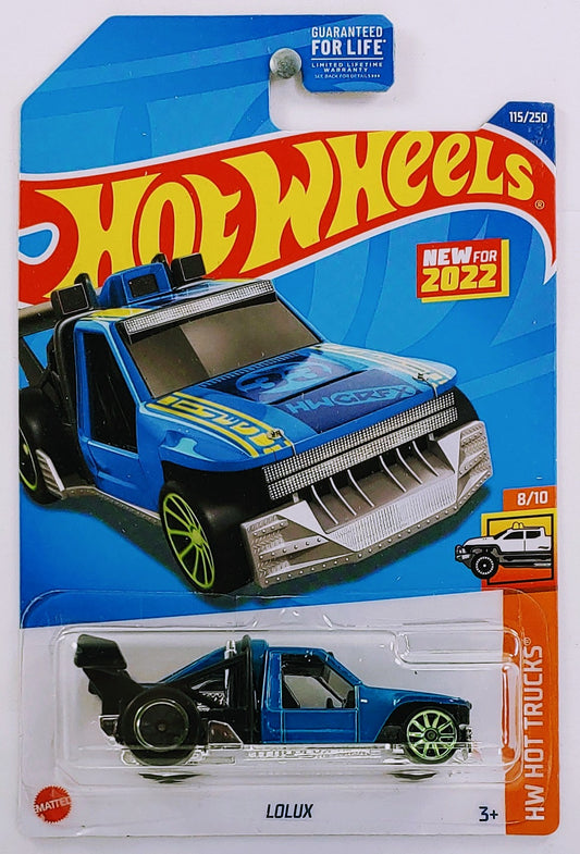 Hot Wheels 2022 - Collector # 115/250 - HW Hot Trucks 8/10 - New Models - Lolux - Blue - USA Card