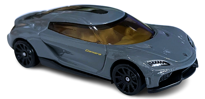Hot Wheels 2022 - Collector # 138/250 - HW Turbo 8/10 - New Model - Koenigsegg Gemera - Gray - IC