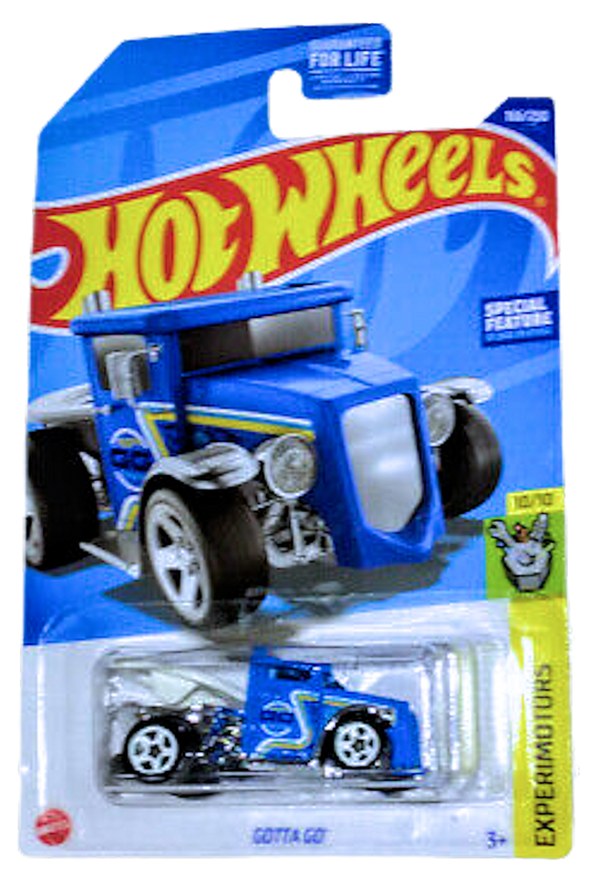 Hot Wheels 2022 - Collector # 166/250 - Experimotors 10/10 - Treasure Hunts - Gotta Go - Blue - USA