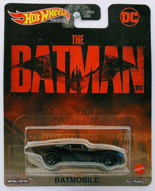 Hot Wheels 2022 - Premium - Replica Entertainment / The Batman - Batmobile - Black - Metal/Metal & Real Riders - MPN GRL75