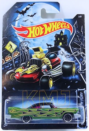 Hot Wheels 2014 - Happy Halloween 1/5 - ’57 Plymouth Fury - Green - Kroger Exclusive!