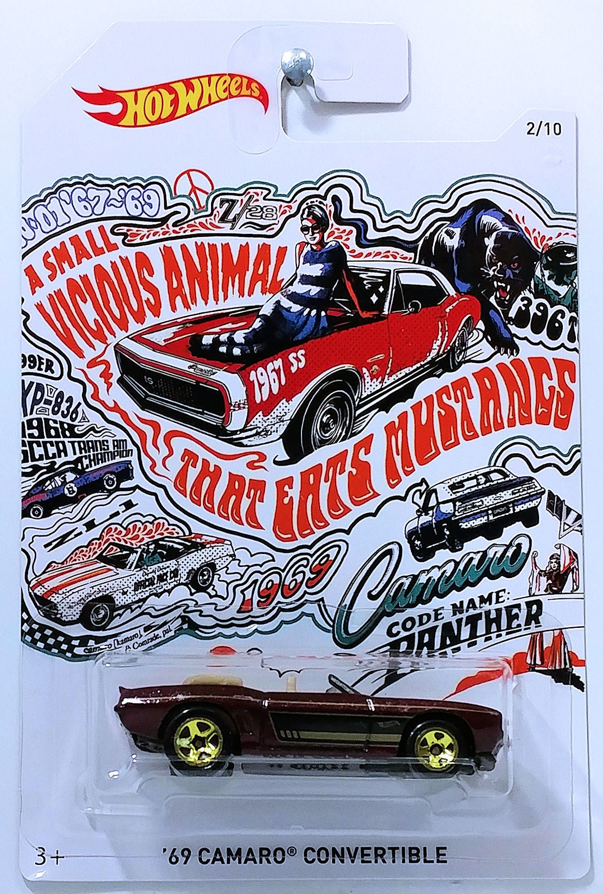 Hot Wheels 2018 '50th Anniversary' Camaro Series 2/10 '69 Camaro C