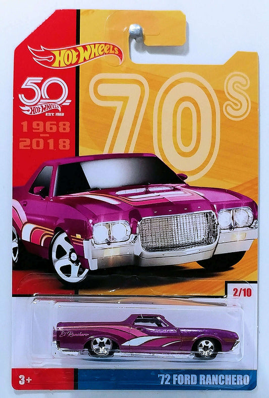 Hot Wheels 2018 - 50th Anniversary / Throwback Collection 02/10 - '72 Ford Ranchero - Purple