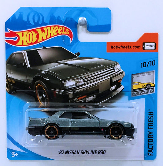 Hot Wheels 2018 - Collector # 169/365 - Factory Fresh 10/10 - New Model - '82 Nissan Skyline R30 - Gray - International Short Card