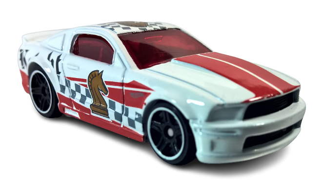 Hot Wheels 2018 - Collector # 289/365 - Checkmate 3/9 - '07 Ford Mustang - White - IC