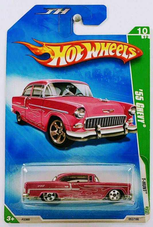Hot Wheels 2009 - Collector # 052/172 - T-Hunt 10/12 - '55 Chevy - Metallic Magenta - IC