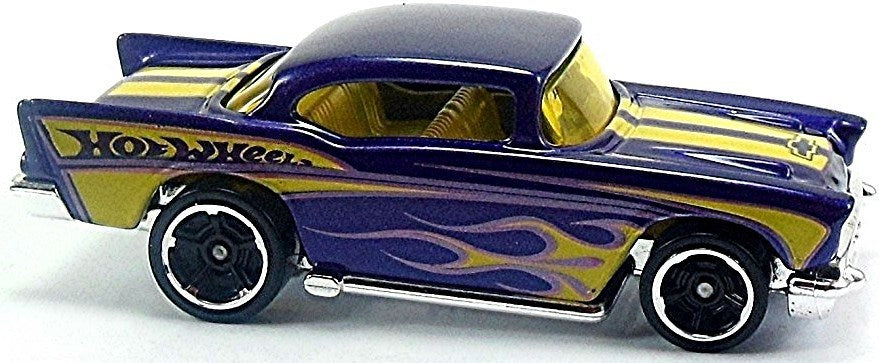 Hot Wheels 2013 - Collector # 196/250 - HW Showroom / HW Garage - '57 Chevy - Purple - USA