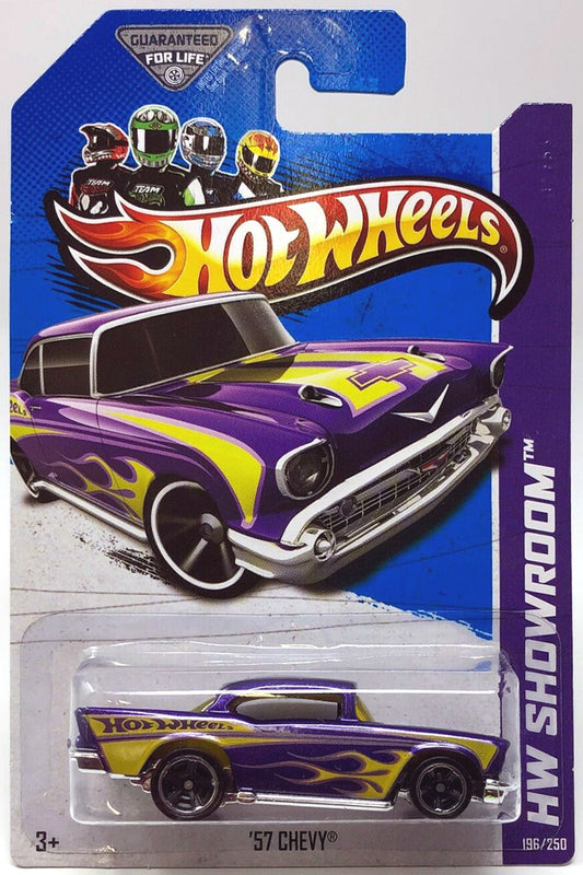 Hot Wheels 2013 - Collector # 196/250 - HW Showroom / HW Garage - '57 Chevy - Purple - USA
