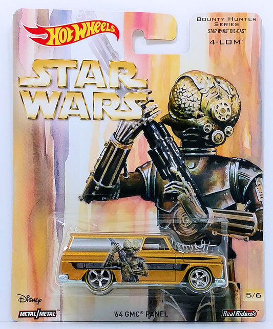 Hot Wheels 2017 - Pop Culture / Star Wars / Bounty Hunter Series 5/6 - '64 GMC Panel - Gold / 4-LOM Graphics - Metal/Metal & Real Riders