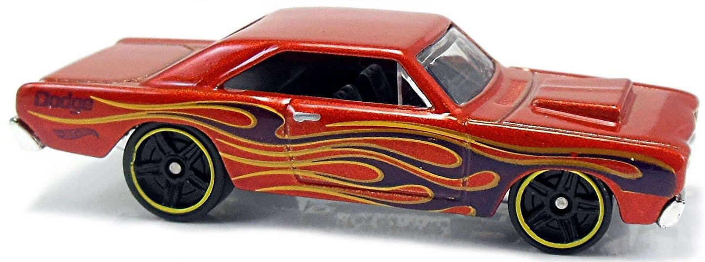 Hot Wheels 2017 - Collector # 160/365 - HW Flames 8/10 - '68 Dodge Dart - Metallic Dark Orange - IC