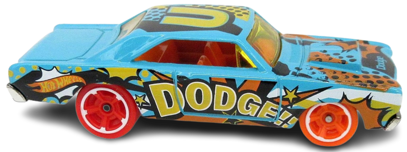 Hot Wheels 2022 - Collector # 063/250 - HW Art Cars 2/10 - '68 Dodge Dart - Aqua - Kroger Exclusive