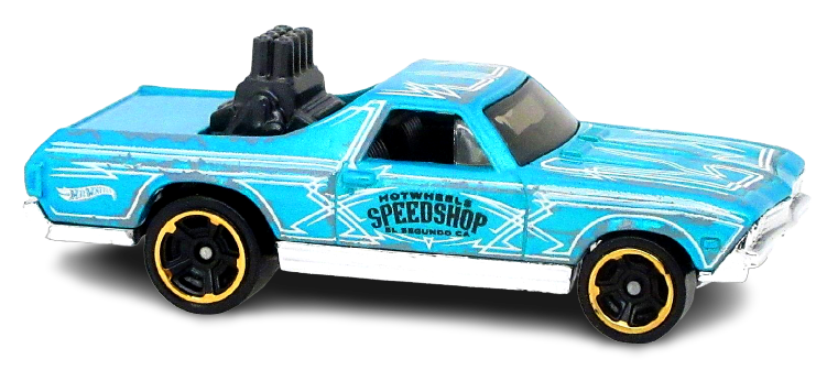 Hot Wheels 2022 - Collector # 196/250 - Rod Squad 3/5 - '68 El Camino - Blue - USA