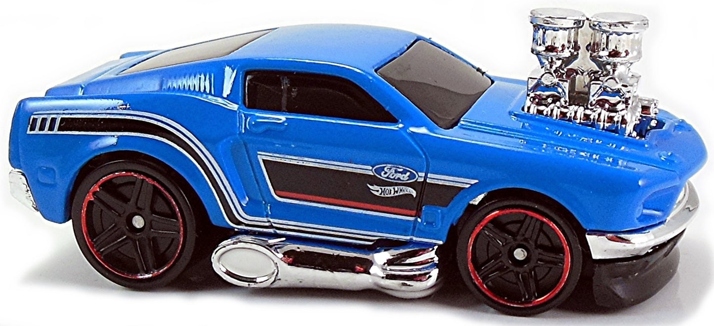 Hot Wheels 2017 - Collector # 124/365 - Tooned 4/10 - '68 Mustang - Blue - IC