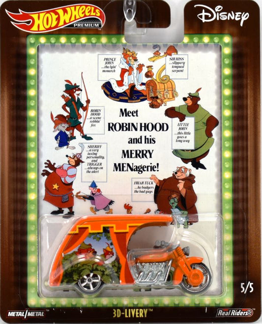 Hot Wheels 2019 - Pop Culture / Disney # 5/5 - 3D-Livery - Orange / Robin Hood