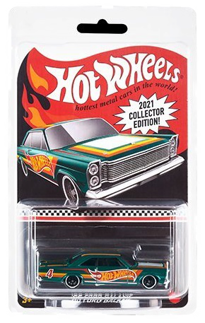 Hot Wheels 2021 - Kroger Mail-In Promo / Collector Edition - '65 Ford Galaxie - Spectraflame Emerald Green - Metal/Metal & Real Riders - Kar Keeper