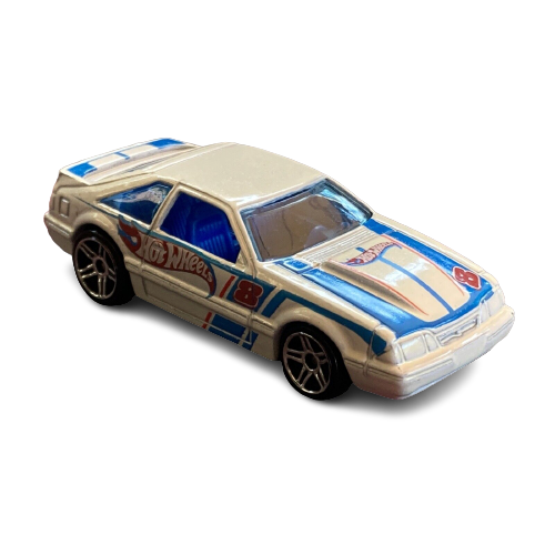 Hot Wheels 2011 - Collector # 159/244 - HW Racing 9/10 - '92 Ford Mustang - White - USA Card