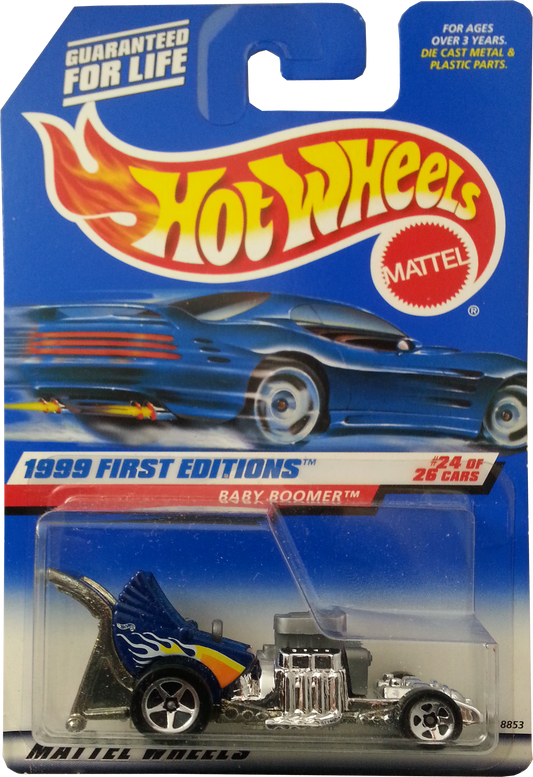 Hot Wheels 1999 - Collector # 680 - First Editions 24/26 - Baby Boomer - Blue
