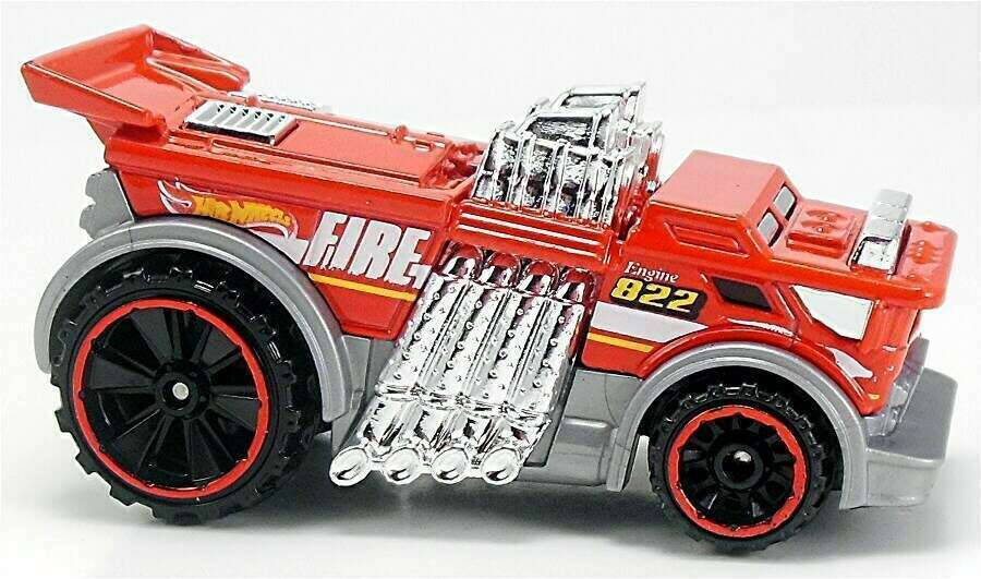 Hot Wheels 2015 - Collector # 005/250 - HW City / HW City Works - New Models - Backdrafter (Fire Engine) - Red