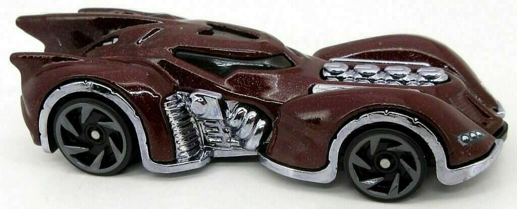 Hot Wheels 2022 - Collector # 032/250 - Batman 2/5 - Batman: Arkham Asylum Batmobile - Dark Red