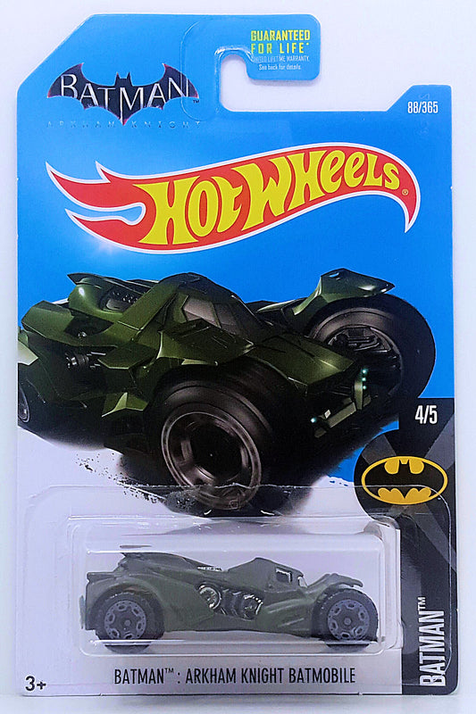 Hot Wheels 2017 - Collector # 088/365 - Batman 4/5 - Batman: Arkham Knight Batmobile - Olive Drab - USA
