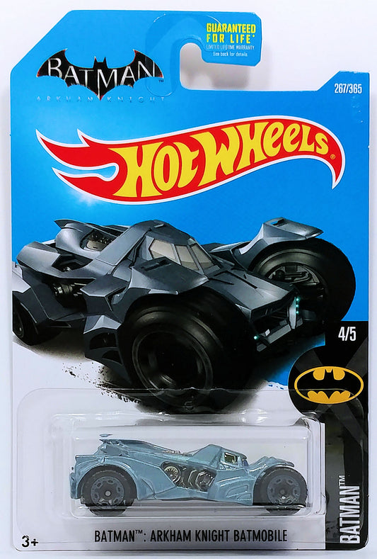 Hot Wheels 2017 - Collector # 267/365 - Batman 4/5 - Batman: Arkham Knight Batmobile - Steel Blue Metallic - USA