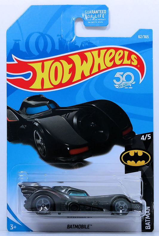 Hot Wheels 2018 - Collector # 062/365 - Batman 4/5 - Batmobile - Dark Gray