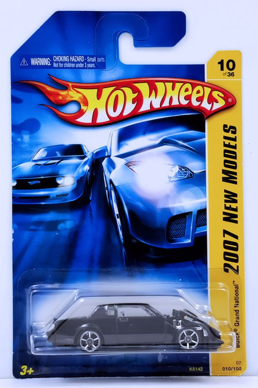Hot Wheels 2007 - Collector # 010/180 - New Models 10/`36 - Buick Grand National - Black - OH5SP Wheels - USA Card