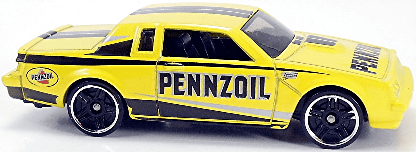 Hot Wheels 2011 - Collector # 139/244 - HW Performance 09/10 - Buick Grand National - Yellow - Pennzoil Graphics - USA 'Instant Winner' Card