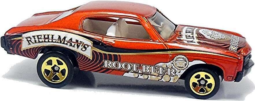 Hot Wheels 2003 - Collector # 085/220 - Carbonated Cruisers 1/5 - Chevelle SS 1970 - Root Beer / Riehlman's - USA