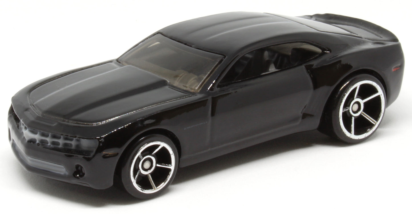 Hot Wheels 2007 - Collector # 002/180 - New Models 2/36 - Chevy Camaro Concept - Black - Black Base - USA