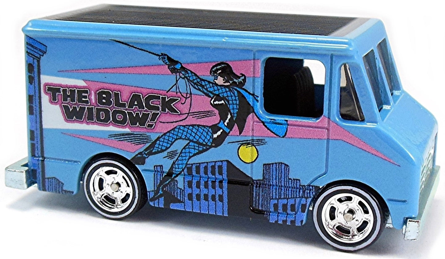 Hot Wheels 2016 - Pop Culture / Marvel - Combat Medic - Blue / The Black Widow - Metal/Metal & Real Riders