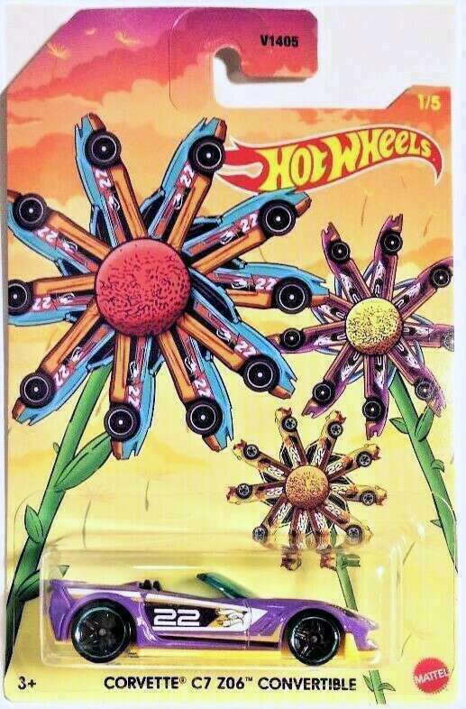 Hot Wheels 2022 - Spring Series # 1/5 - Corvette C7 Z06 Convertible - Purple