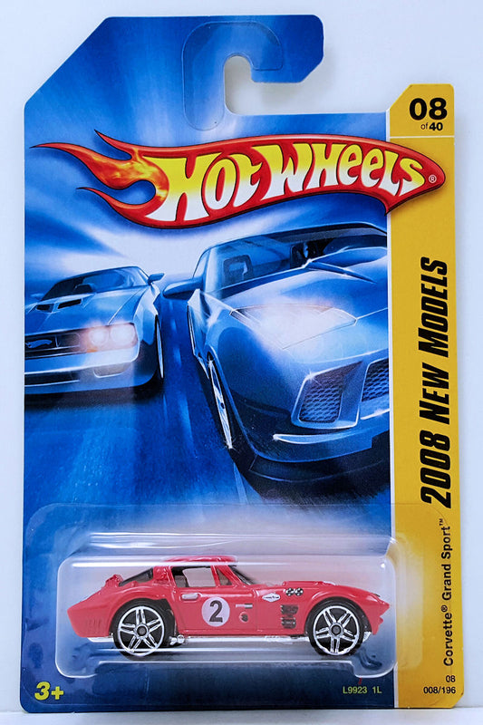 Hot Wheels 2008 - 008/196 - New Models - Corvette Grand Sport - Red - USA
