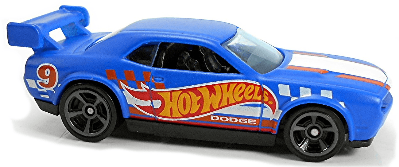 Hot Wheels 2021 - Collector # 241/250 - HW Race Team 9/10 - Dodge Challenger Drift Car - Matte Blue - USA