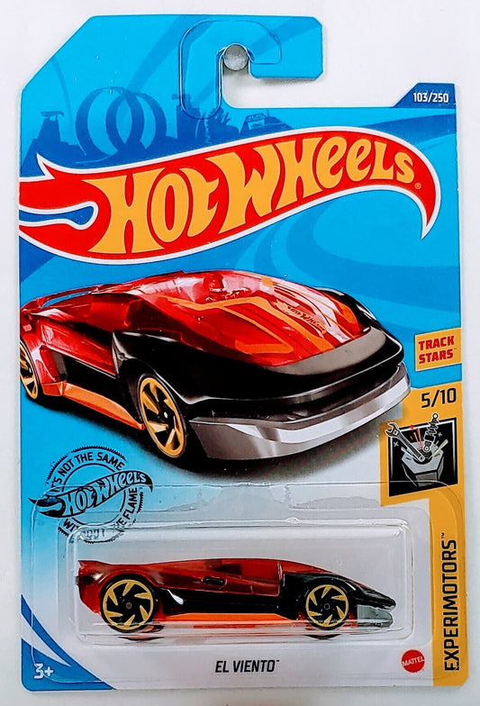 Hot Wheels 2020 - Collector # 103/250 - Experimotors 5/10 - El Viento - Black - International Long Card