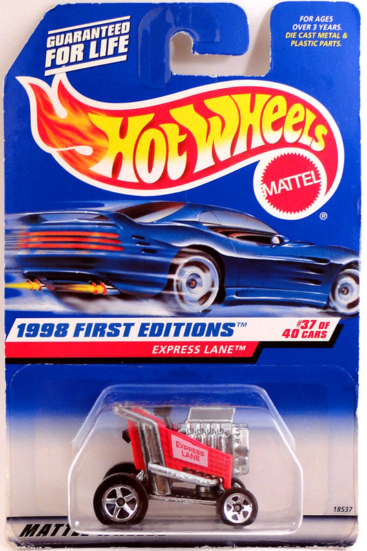 Hot Wheels 1998 - Collector # 678 - First Editions # 7/40 - Express Lane - Red - Malaysia