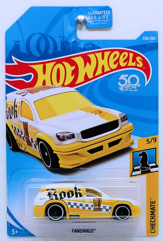 Hot Wheels 2018 - Collector # 336/365 - Checkmate 5/9 - Fandango - White - USA